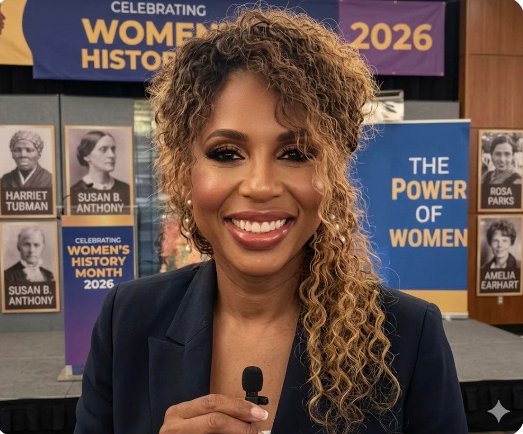 Carmen Best speaking at a Women's History Month event