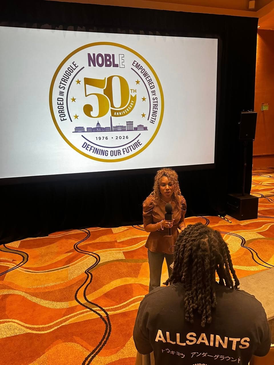 Carmen Best speaking at the NOBLE 50th Anniversary, Defining Our Future